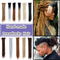 20 Inch Handmade Dreadlocks Braids Extensions Faux Locs Crochet Hair 30 strands Dreads Hair Reggae Hip-Pop Hair for Men and Women Black Hairro