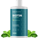 Volumizing Biotin Shampoo for Thinning Hair - Thin Hair Shampoo with Peppermint Argan and Essential Oils for Hair Care - Vegan Sulfate Free Shampoo for Damaged Dry Hair Paraben and Cruelty Free (Mint) Infinity Warehouse