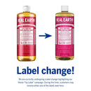 Dr. Bronner’s - Pure-Castile Liquid Soap (Rose, 32 ounce) - Made with Organic Oils, 18-in-1 Uses: Face, Body, Hair, Laundry, Pets & Dishes, Concentrated, Vegan, Non-GMO Dr. Bronner's