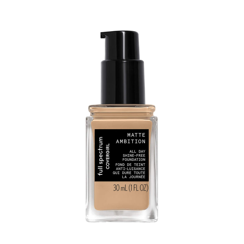 COVERGIRL Matte Ambition, All Day Foundation, Medium Cool 1, 1.01 Ounce COVERGIRL