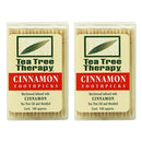 Tea Tree Therapy Toothpicks Cinnamon - 100 Toothpicks - Pack of 2 Tea Tree Oil