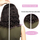 PANEWAY Short Human Hair Wigs with Bangs Brazilian Body Wave Virgin Human Hair Wigs for Black White Women Short Wavy Bob Wigs with Bangs 12 Inch PANEWAY Store