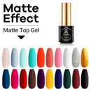 MEFA 23 Pcs Gel Nail Polish Set, Nail Gel Kit Spring with Glossy & Matte Top and Base Coat, Black Glitter White Pink Blue Collection with Classic Colors All Seasons Gift for Starter Manicure Nail Art Salon MEFA