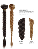 Yamel Remy Clip in Hair Extensions Human Hair 7Pcs 16 Clips Real Human Hair Extensions Clip Yamel