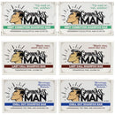 Grown Ass Man Co. - Solid Shampoo Bar Rich Lather 3 in 1: Hair, Beard & Body Wash - Plastic Free & Eco-Friendly, Natural & Organic Clean for All Hair Types, 4oz Bar (Variety, 6-Pack) Grown Ass Man Co.