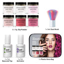 Beautivity Dipping Powder Nail Starter Kit Acrylic Dipping System portable 6 color powder Beautivity