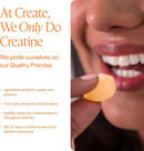 Create Creatine Monohydrate Gummies for Men & Women, Boost Focus, Strength, and Endurance, Anti-Melting Formula, Vegan, Gluten-Free, Non-GMO, 1.5g of Creatine per Gummy (Orange) Infinity Warehouse