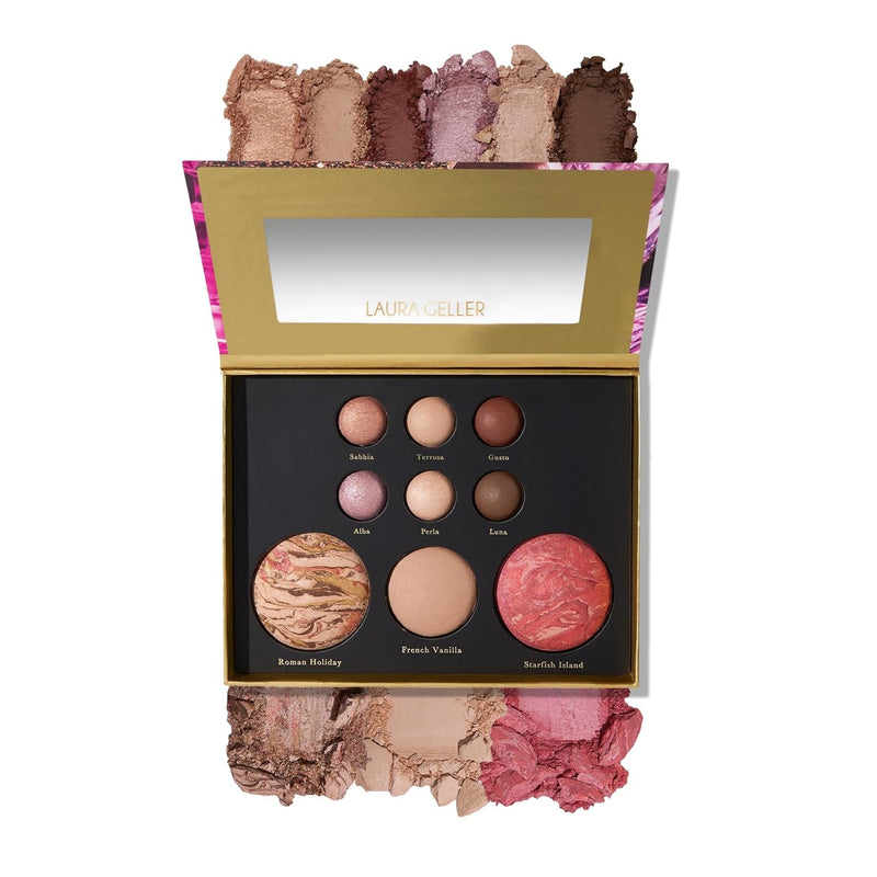 LAURA GELLER NEW YORK The Best of the Best Baked Palette - Tuscan Dreams - Full Size - Includes Bronzer, Blush, Highlighter and 6 Eyeshadows - Travel-Friendly (Best of the Best Tuscan Dreams) Infinity Warehouse