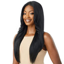 Outre Synthetic Pre-Plucked HD Transparent Lace Front Wig- KIMORA (1B Off Black) Outre