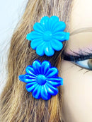 Tara Girls Self Hinge Plastic Bow Hair Barrettes Selection Pack Of 2 (BR18) Tara