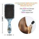 Wet Brush Paddle Detangler with Soft IntelliFlex Bristles, Detangler for All Hair Types - Distressed Wood, Multicolor Wet Brush