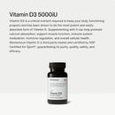 Momentous Vitamin D3 Supplement - 5,000 IU Capsules for Foundational Health Support - NSF Certified for Sport - Gluten Free - 60 Servings Infinity Warehouse
