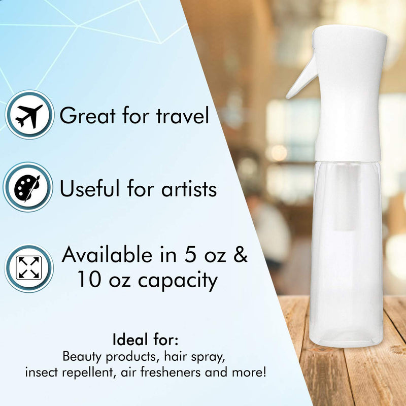 Beautify Beauties Hair Spray Bottle – Ultra Fine Continuous Water Mister for Hairstyling, Cleaning, Plants, Misting & Skin Care (16.9 Ounce) Beautify Beauties Store