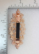 Faship Gorgeous Clear Crystal Floral Hair Barrette Clip Faship