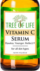 Tree of Life Vitamin C Brightening Facial Serum with Moisturizing Vitamin E for Glowing Radiant Skin; Smoothing Boost Serum for Face, Clean Dermatologist-Tested Skin care, 1 Fl Oz Tree of Life Beauty