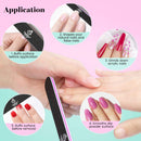 Beetles Gel Nail Polish Starter Kit 6 Colors Nail Art Designs Holiday Set with 10Pcs 100 180 Grit Nail Files beetles Gel Polish