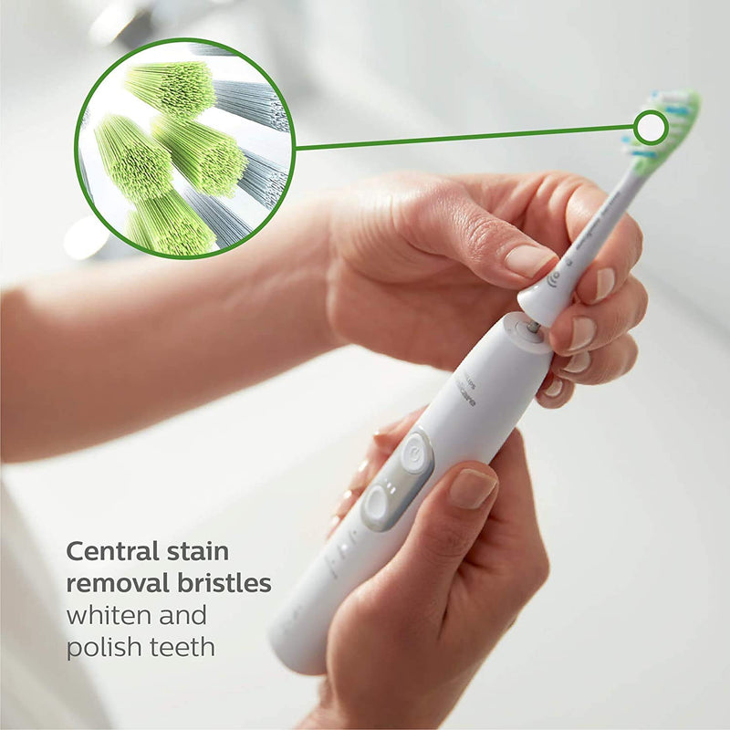 Philips Sonicare Genuine W3 Premium White Replacement Toothbrush Heads, 2 Brush Heads, Black, HX9062/95 Philips Sonicare