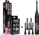 Made by Dentists Sonic X Electric Toothbrush – Rechargeable Kids Sonic Toothbrush, 8X Plaque Removal, 2 Speed Modes, 2-Minute Timer 6 Brush Heads Included, Tweens Ages 7+, Good Vibes Only Edition Infinity Warehouse