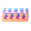 Toe Separators - Soft Two Tone Toe Spacers - Great Toe Cushions - Apply Nail Polish During Pedicure & Other Uses - Iridesi - 12 Pack Iridesi