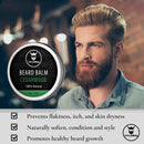 Cedarwood Beard Balm - Styles, Strengthens & Softens Beards and Mustaches - 100% Natural Beard Conditioner with Organic Shea Butter, Tea Tree, Argan & Jojoba Oils in Cedar Scent by Striking Viking Striking Viking