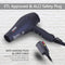 1875w Professional Tourmaline Hair Dryer, Negative Ionic Salon Hair Blow Dryer,DC Motor Light Weight Low Noise Hair Dryers with Diffuser & Concentrator（Blue-Black） Kaleep