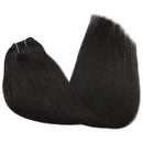 GOO GOO Hair Extensions Clip in Natural Black 24 Inch 120g 7pcs Human Hair Extensions Remy Natural Hair Real Straight Thick Weft GOO GOO Store