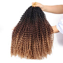 7 Packs Passion Twist Hair 22 Inch Water Wave Synthetic Braids for Passion Twist Crochet Braiding Hair Goddess Locs Long Bohemian Curl Hair Extensions (22Strands/Pack, T1B/30/27