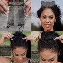 Banana Hair Clip for Fine Thin Hair Stretch & Adjust - Decorative, Sturdy & Lightweight - No Pressure or Headaches, Easy styles, Comfy UpDos (Copper Cut Glass Bead & Black Satin Cord w/Bead Closure) HairZing