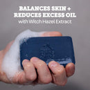 Oars + Alps Exfoliating & Moisturizing Bar Soap for Men, Deep Cleaning Soap, Clean Ingredients, All Skin Types, Blue Charcoal, 1pk Infinity Warehouse