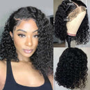 ISEE Hair 8 Inch Short Bob Wigs Deep Wave Lace Frontal Human Hair Wigs Brazilian Virgin Human Hair Wigs for Black Women Glueless Pre Plucked with Baby Hair Natural Black 150% Density ISEE