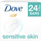 Dove Moisturizing Beauty Bar for Softer Skin, Fragrance-Free, Hypoallergenic Beauty Bar Sensitive Skin Effectively Washes Away Bacteria While Nourishing Your Skin 3.75 oz 4 Bars, Pack of 6 Dove Store