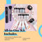 Beetles Bridesmaid Beauty Classic Dip Powder Nail Kit Starter - Nude Gray Pink 6 Colors Nail Dipping Powder Kit for French Nail, No LED Nail Lamp Needed Manicure Kit Nail Art DIY Home Gift Box beetles Gel Polish Store