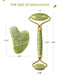HANABEE Rose Quartz Facial Roller Jade Roller Gua Sha Facial Tools Face Roller and Gua Sha Massage Tool Body gua-sha Scalp Beauty Gift for Women Face Roller Massager (Green) HANABEE