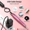 MelodySusie Electric Nail Drill, Portable Electric Nail Drill Machine for Acrylic Gel Nails, Professional Efile E File Manicure Pedicure Polishing Shape Tools, Pink, Gifts for Women MelodySusie