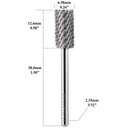Theatoz Nail Drill Bit Flat Head, Large Barrel Electric Nail File 3/32-inch Shank, Nail Tool, Tungsten Carbide Drill Bits for Removing Gel Nail Polish Acrylic Dipping Powder, Manicure, Pedicure Theatoz
