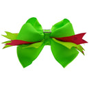 6 Pack 6 inch Large Big Grosgrain Ribbon Hair Bows Clips with Rhinestone for Girls Toddlers Kids Teens LCLHB