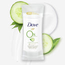 Dove 0% Aluminum Deodorant Stick Non irritating for Underarm Care Cucumber and Green Tea, 2.6 Oz Dove