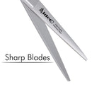 Barber Scissors 6.5" - Hair Cutting Shears - scissors for hair cutting - Professional Scissors - hairdresser scissors. J2 Stainless Steel Hair Scissors (Silver) Aideoq