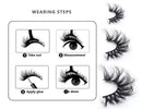 25mm Lashes Real Mink Lashes 1 Pair Dramatic Eyelashes BEFACL BEFACL
