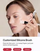 JMOON by Ulike Microcurrent Facial Device, Red Light Therapy for Face, Medical-Grade Anti-Aging Machine, 4 Modes & 5 Energy Levels for Face Lift, Better for Smile Lines, Eyes, Forehead, (Brush Set) Infinity Warehouse
