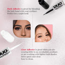 DUO Adhesives, 2-in-1 Brush On Clear & Dark Adhesive, 1-Pack Duo