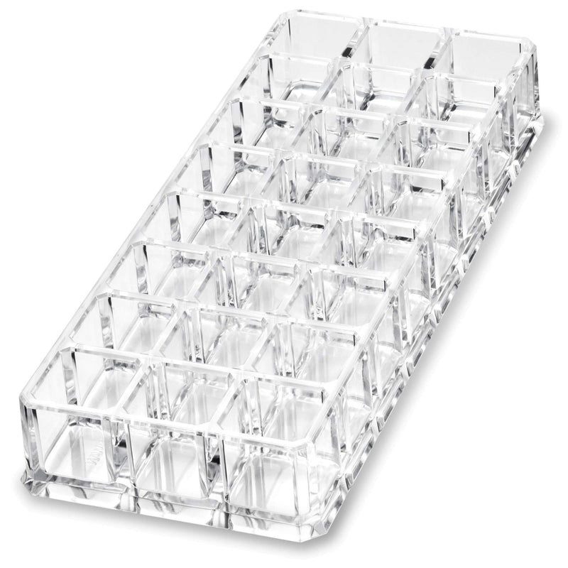byAlegory (Set Of 3) Acrylic Lipstick Makeup Organizers 24 Space Beauty Storage Refillable Cosmetic Container - Clear BY ALEGORY