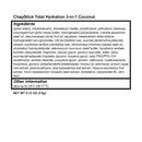 Total Hydration Coconut Lip Balm Tube Chapstick