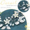 Yean Leaf Bridal Hair Vine Flower Pearl Wedding Hair Piece Rhinestone Hair Accessories for Women and Girls (Silver) Yean