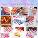 Makartt Gel Nail Strengthener Reinforce Polish, Nail Strengthening Repair Polish Nail Hardener for Treating Weak Damaged Peeling Nails Clear Soak Off Gel Lacquer Long Lasting Professional DIY Nail Art Makartt