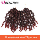 8 Inch 3 Packs Pre-twisted Spring Twist Braids Crochet Hair Short Curly Braids Pretwisted Passion Twists Bomb Twist Bob Pre-looped Synthetic Hair Extensions (T350