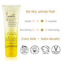 GIOVANNI 2chic Ultra Revive Shampoo & Conditioner Set, 8.5 oz. Pineapple & Ginger for Dry Unruly Hair, Enriched with Jojoba, Guava, Aloe Vera, Vitamin B5, Sulfate Free, No Parabens, Color Safe GIOVANNI