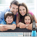 Water Flosser Cordless Teeth Cleaner, Dental Oral Irrigator with DIY Mode, Rechargeable Water Flosser for Braces, Bridges, Implants Care, IPX7 Waterproof with 4 Interchangeable Jet Tips Zerhunt
