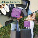 PAVILIA Hanging Travel Toiletry Bag Women Men | Cosmetic, Makeup Organizer Kit for Toiletries Accessories, Bathroom Hygiene, Water Resistant(Purple) PAVILIA