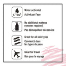 ERASE YOUR FACE Erase Your Face Make Up Removing Cloths, black, blue, pink, purple, 2 pack (count of 8) ERASE YOUR FACE